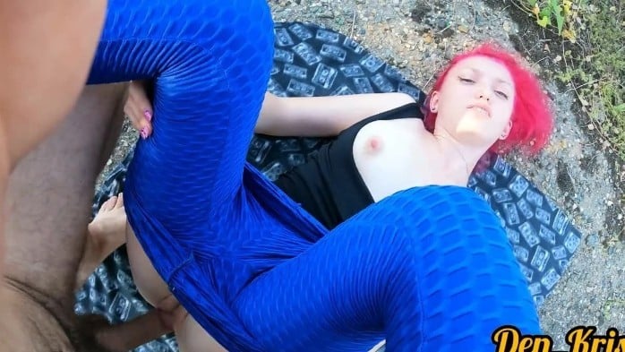 Cute Doing Blowjob And Anal Sex Gets A Lot Of Cum On Face And Hair