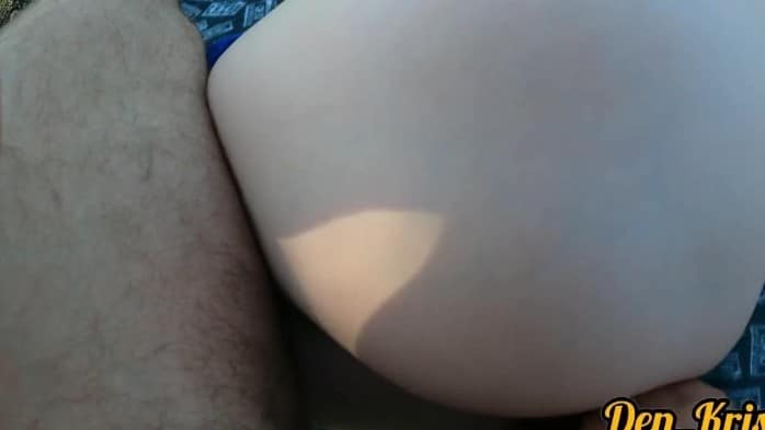 Cute Doing Blowjob And Anal Sex Gets A Lot Of Cum On Face And Hair